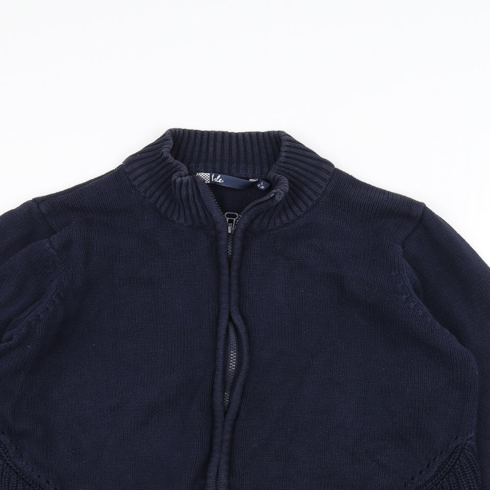 ISLE Womens Blue  Knit Jacket  Size L