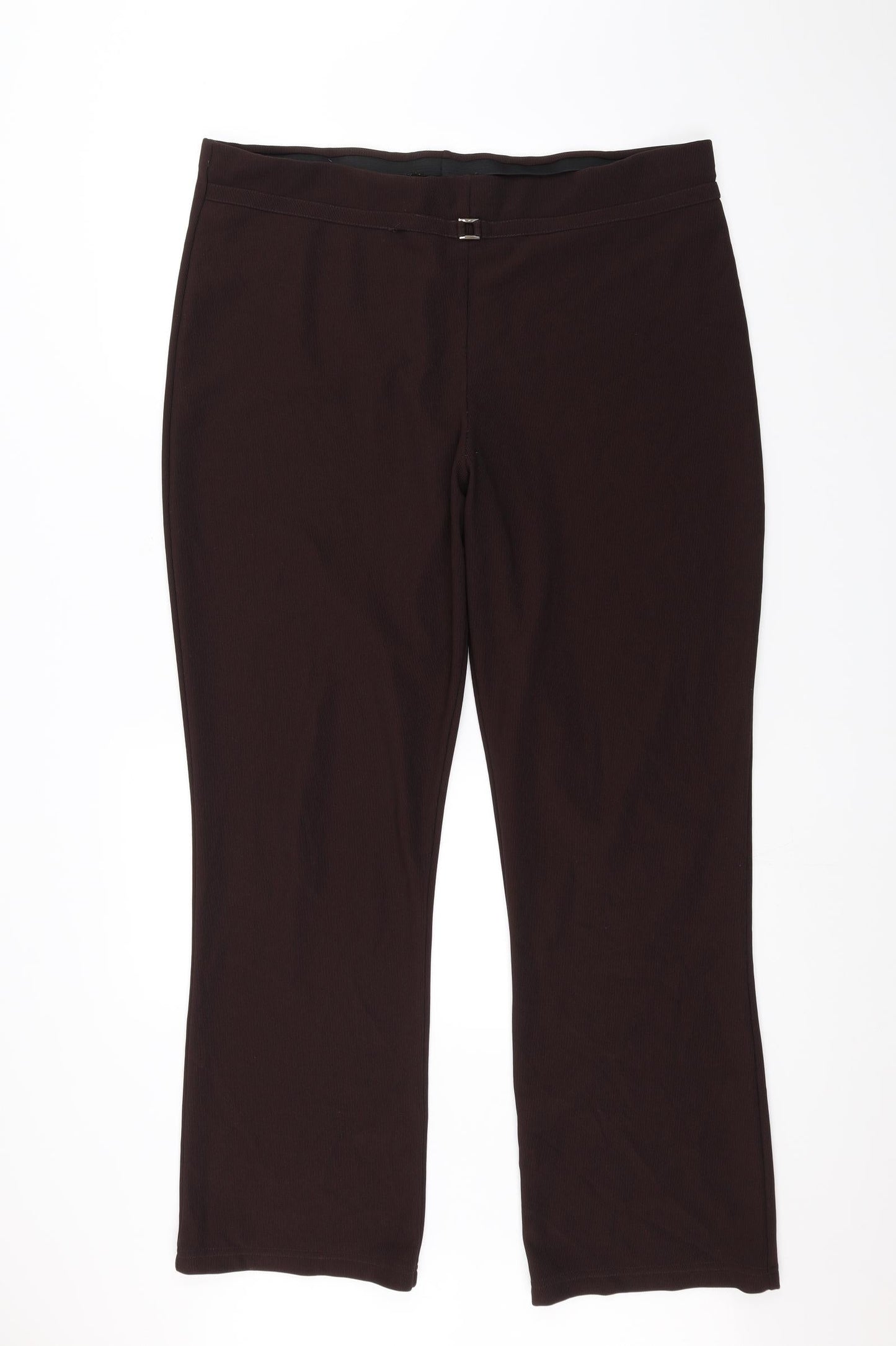 Preworn Womens Brown   Trousers  Size 22 L28 in