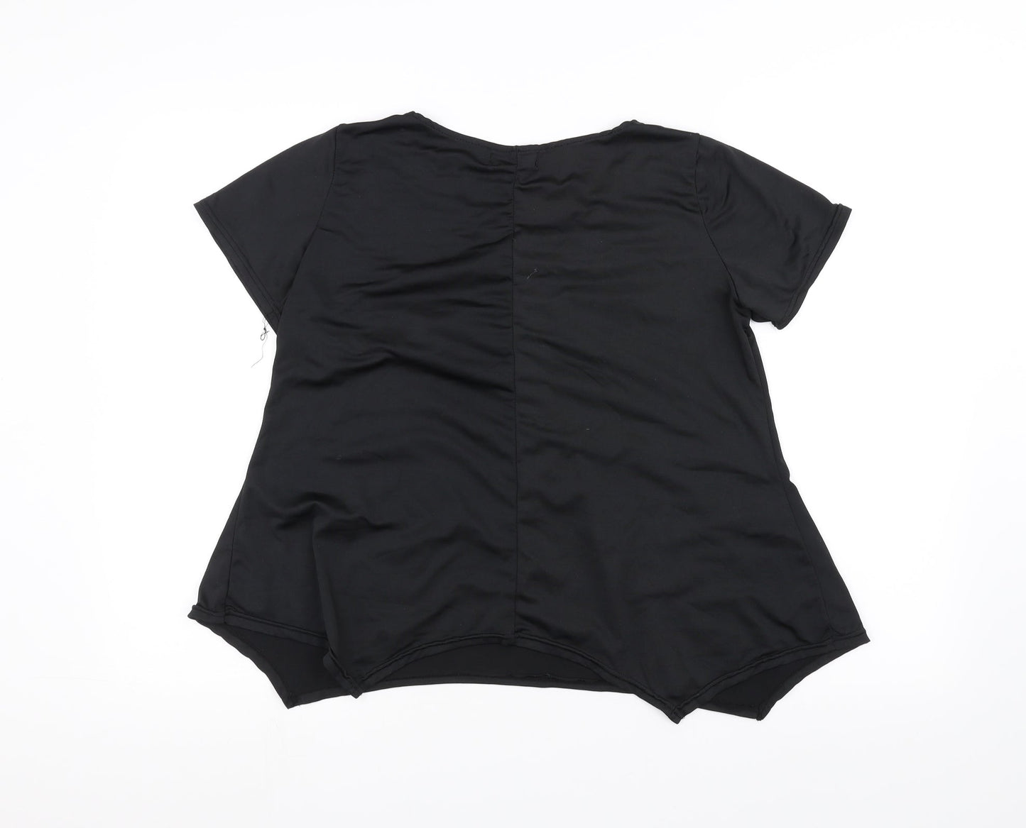 Preworn Womens Black   Basic T-Shirt Size 2XL
