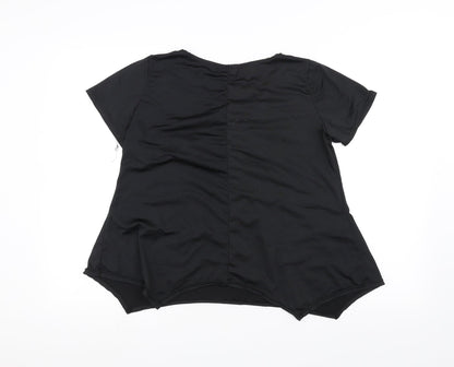 Preloved Preworn Womens Black   Basic T-Shirt Size 2XL - Back