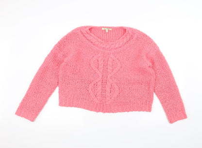 Preloved NEXT Womens Pink  Knit Pullover Jumper Size M - Front