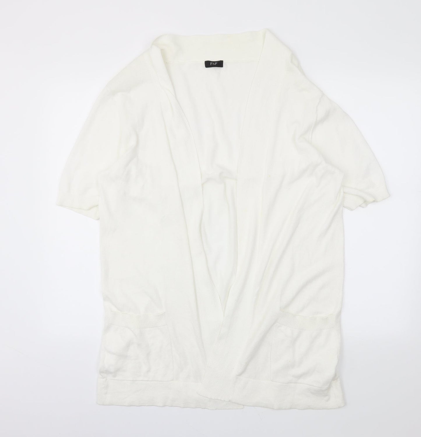 F&F Womens Ivory   Wrap Jumper Size 18