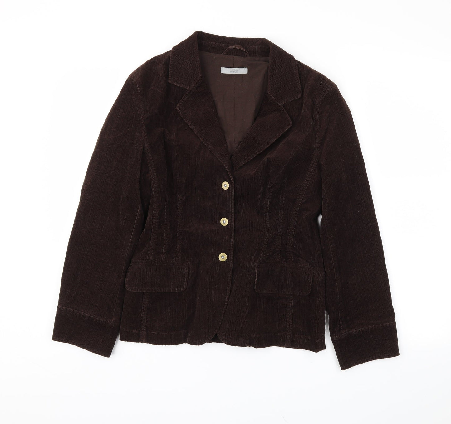 M&S Womens Brown   Jacket Blazer Size 10