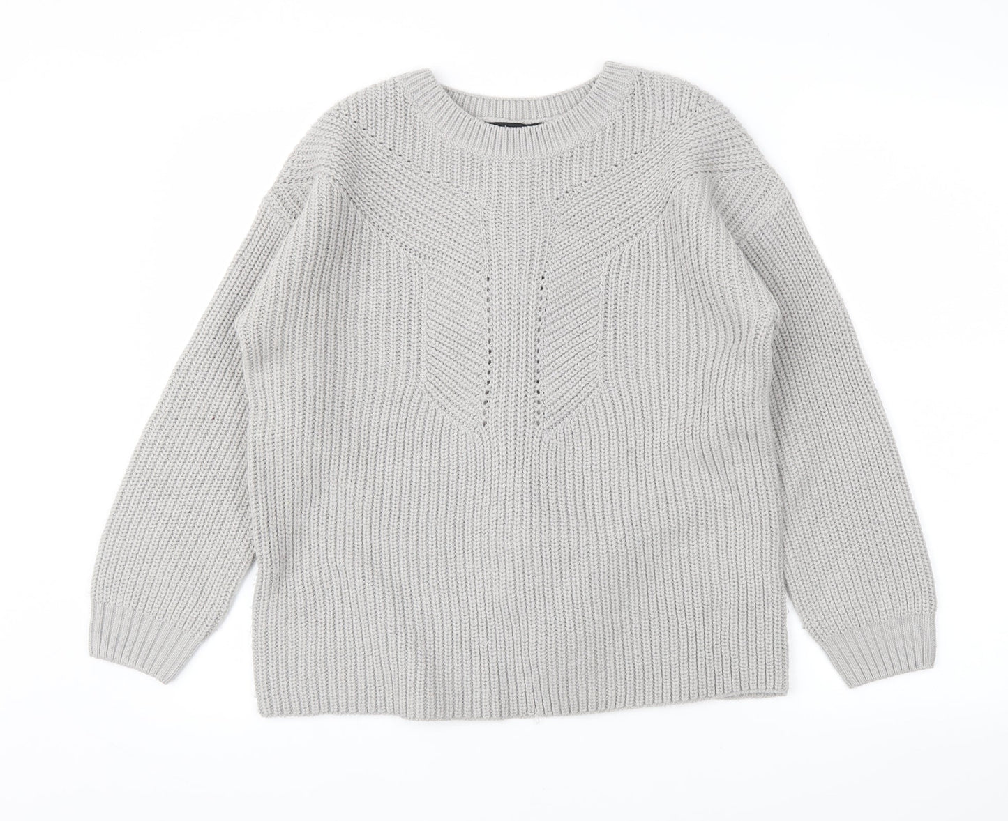 Dorothy Perkins Womens Grey   Pullover Jumper Size 10