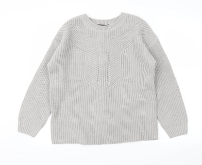 Dorothy Perkins Womens Grey   Pullover Jumper Size 10