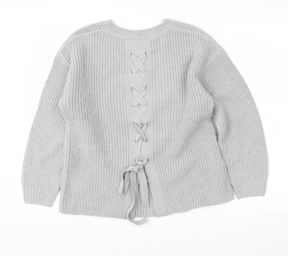 Dorothy Perkins Womens Grey   Pullover Jumper Size 10