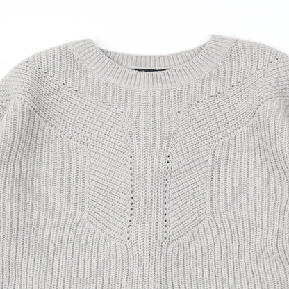Dorothy Perkins Womens Grey   Pullover Jumper Size 10