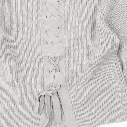 Dorothy Perkins Womens Grey   Pullover Jumper Size 10