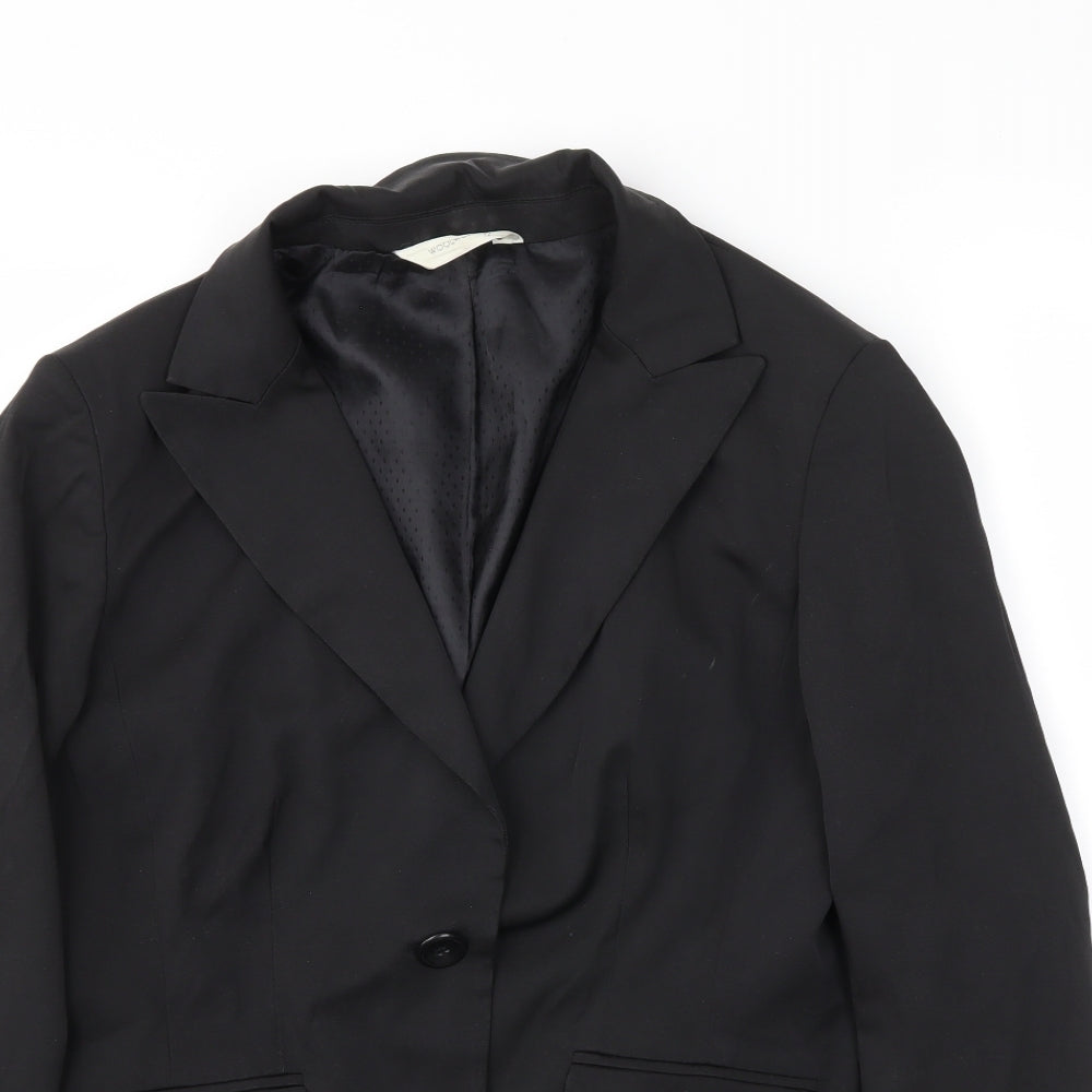 Woolworths Womens Black   Jacket Blazer Size 12