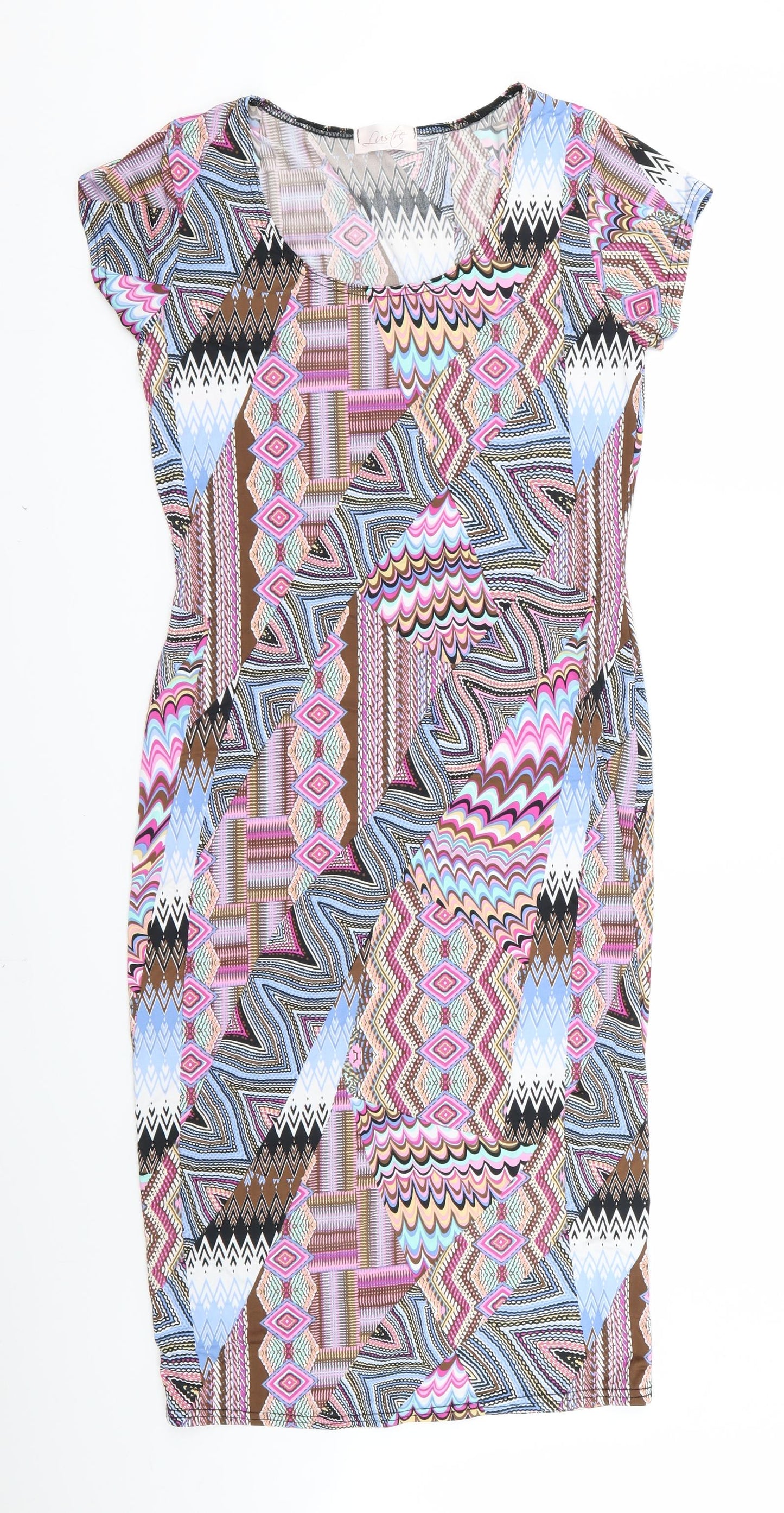 Preworn Womens Pink Paisley  Sheath  Size 10