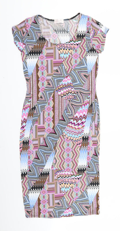 Womens Pink Paisley  Sheath  Size 10