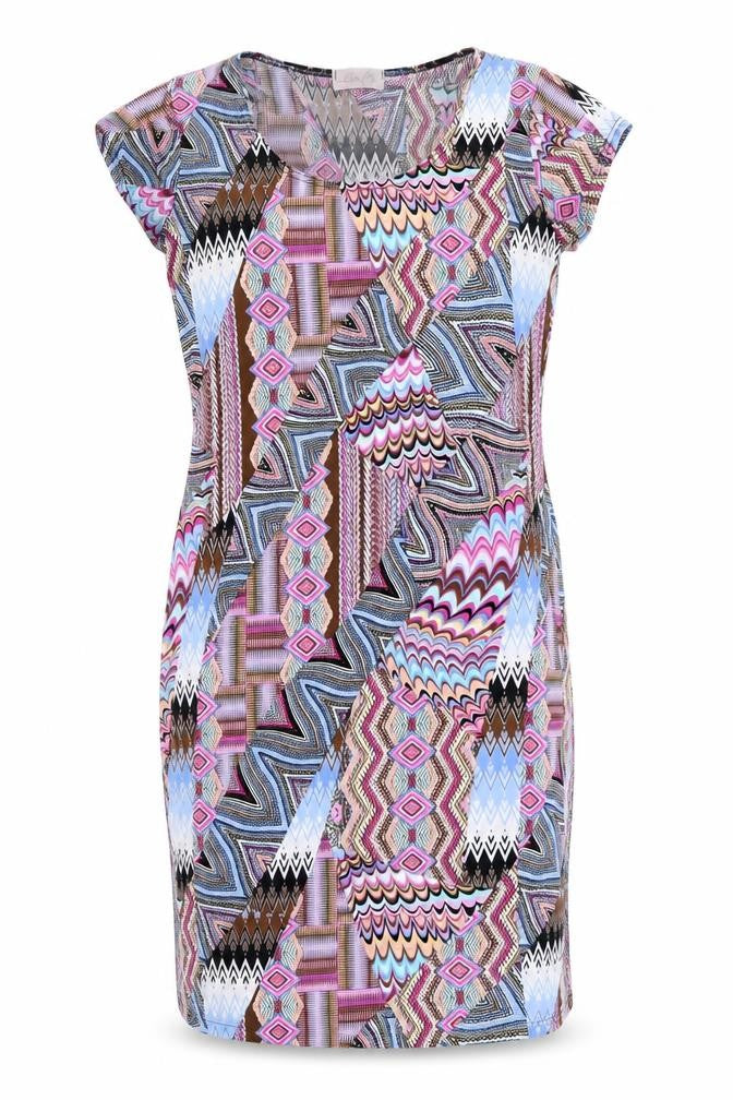 Preworn Womens Pink Paisley  Sheath  Size 10