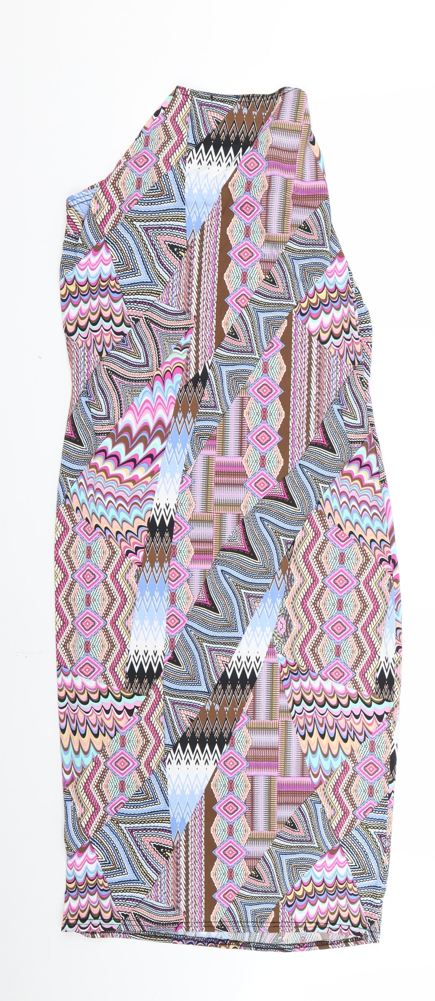 Preworn Womens Pink Paisley  Sheath  Size 10