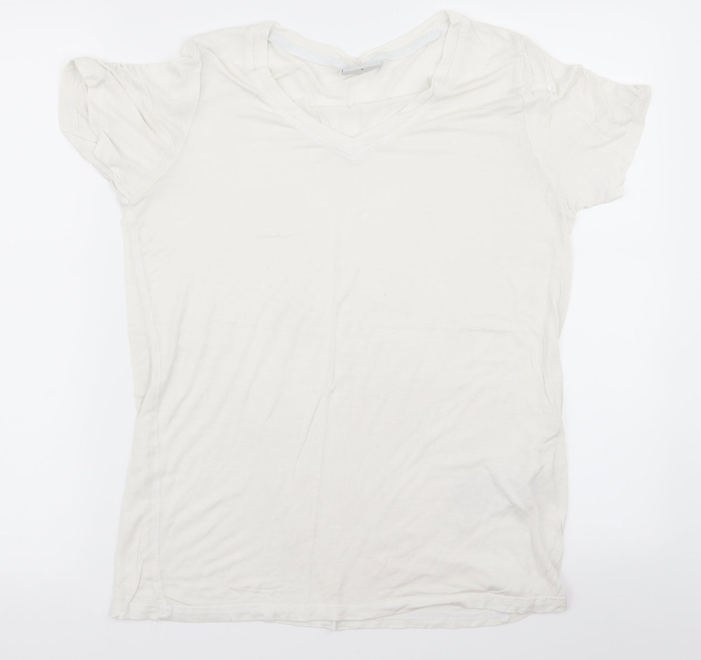 Preworn Womens White   Basic T-Shirt Size M