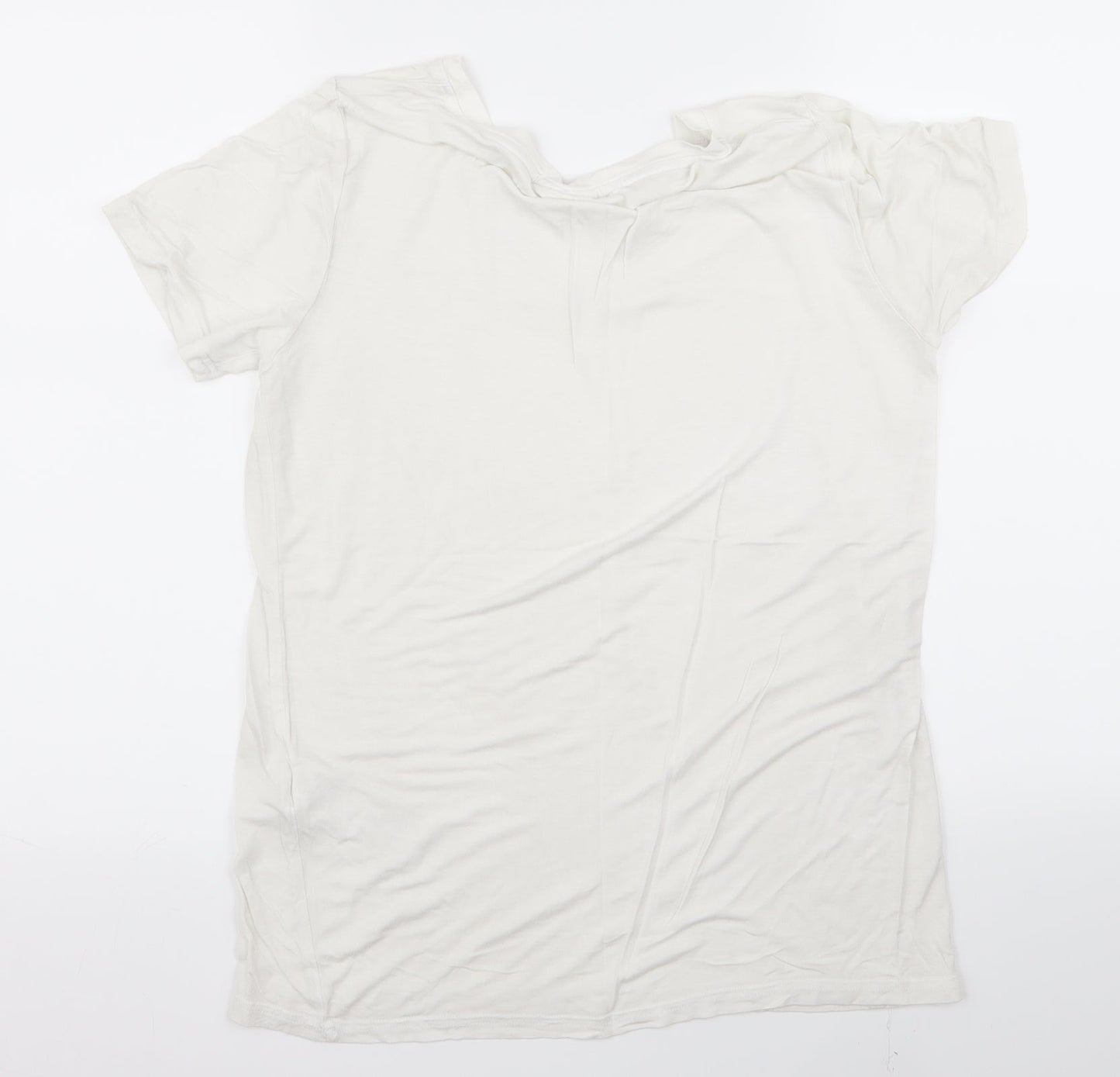 Preworn Womens White   Basic T-Shirt Size M