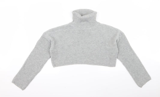 Missguided Womens Grey   Pullover Jumper Size M