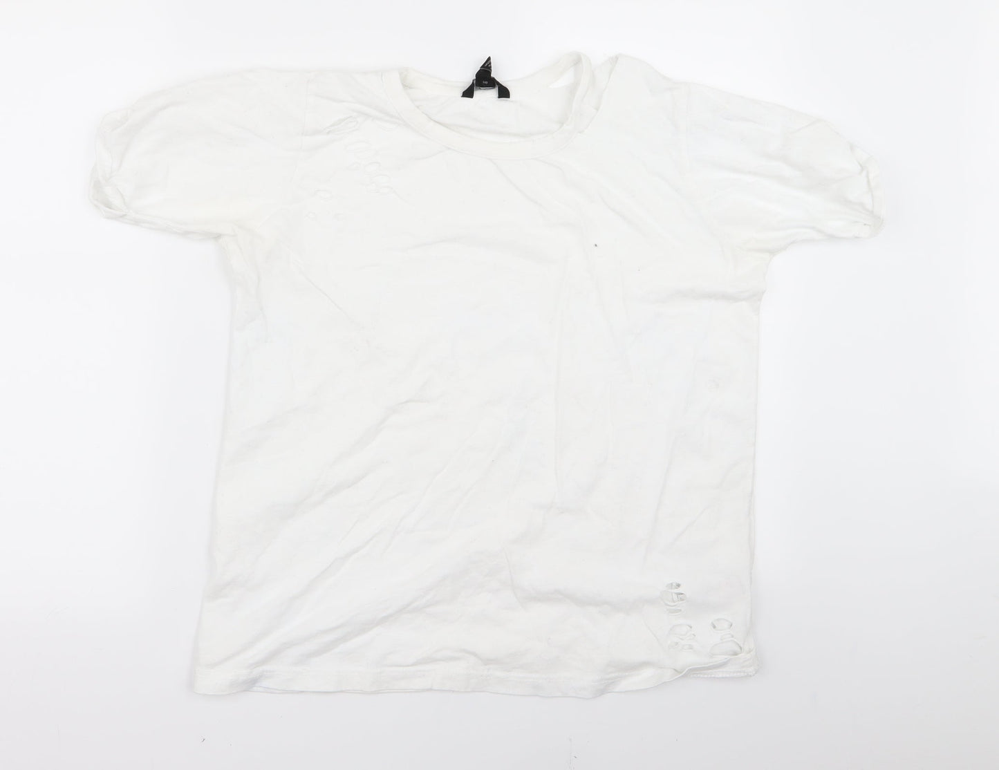 New Look Womens White   Basic T-Shirt Size 12