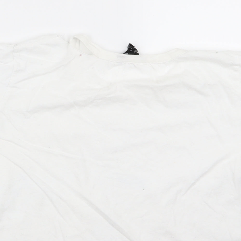 New Look Womens White   Basic T-Shirt Size 12