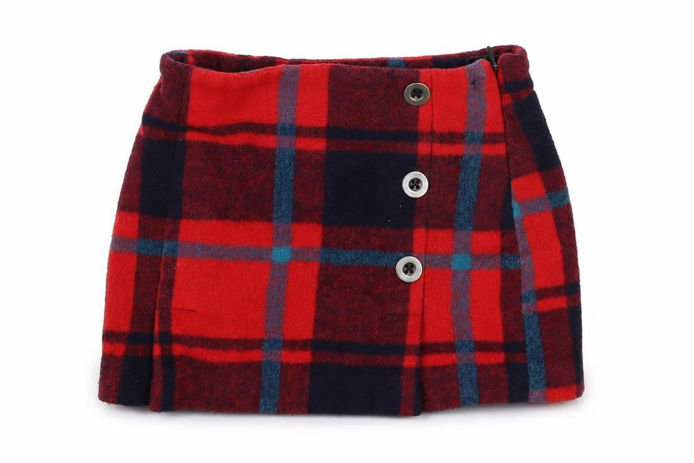 NEXT Girls Red Check  Mini Skirt Size 4 Years