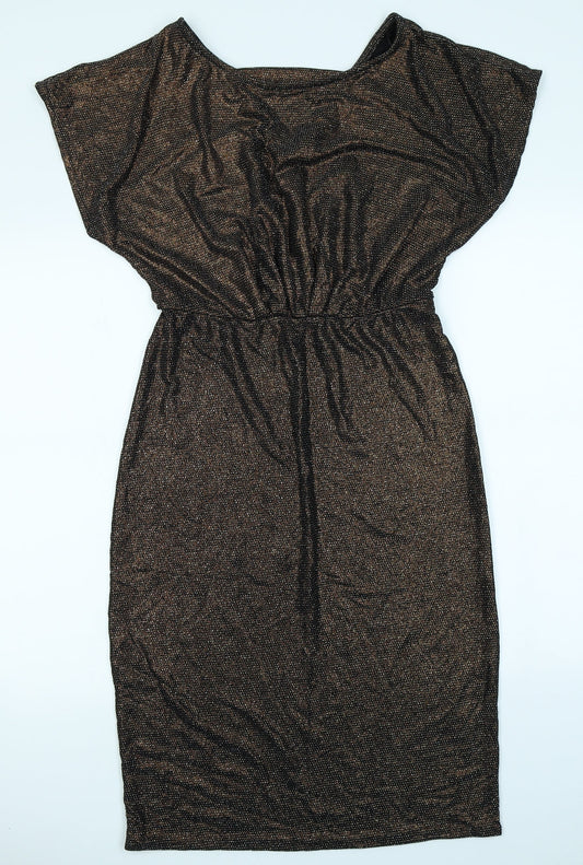 Preworn Womens Black   Pencil Dress  Size 12