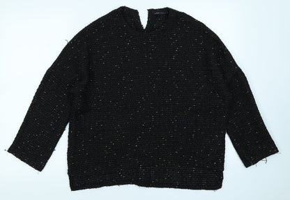 Zara Womens Black   Pullover Jumper Size S