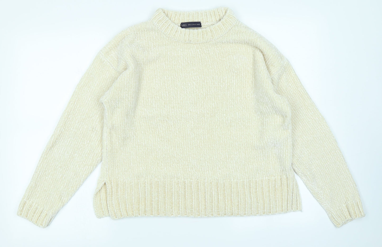 M&S Collection Womens Ivory   Pullover Jumper Size M