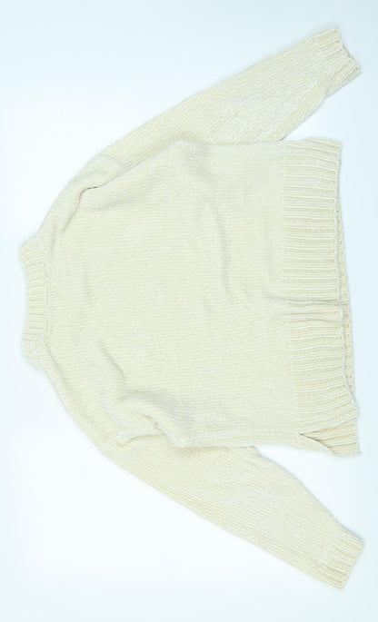 Marks & Spencer Collection Womens Ivory   Pullover Jumper Size M
