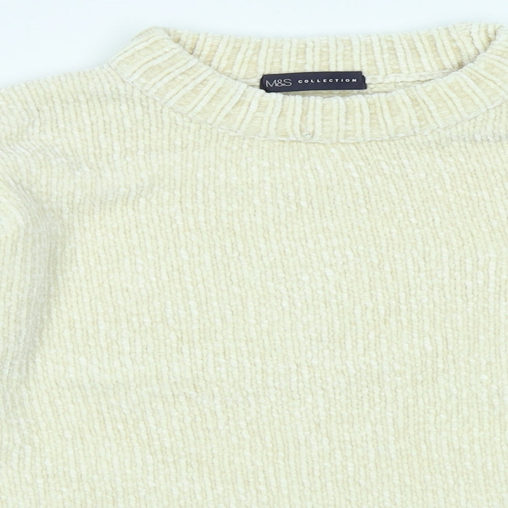 M&S Collection Womens Ivory   Pullover Jumper Size M
