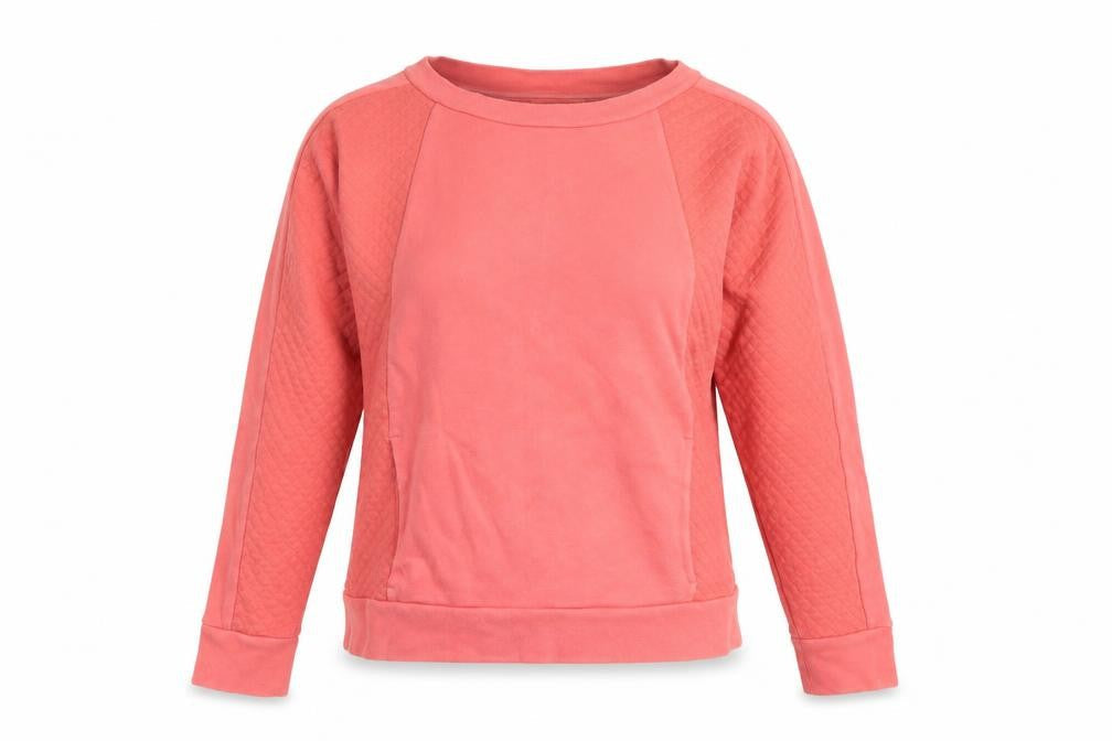 NINETEEN TWENTY ONE Womens Orange   Pullover Sweatshirt Size S