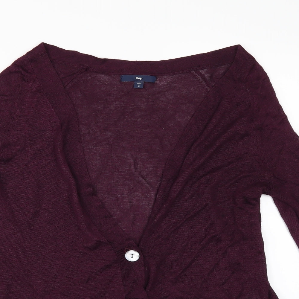Gap Womens Red   Cardigan Jumper Size M
