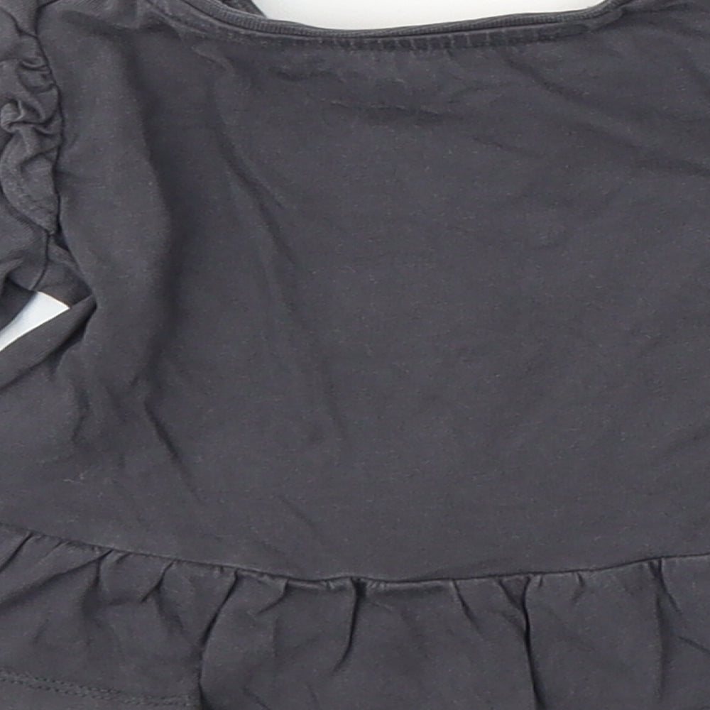 F&F Girls Grey   Basic T-Shirt Size 3-6 Months