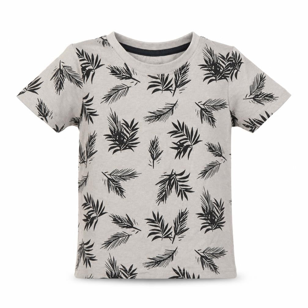 Primark Boys Grey Floral  Basic T-Shirt Size 2 Years