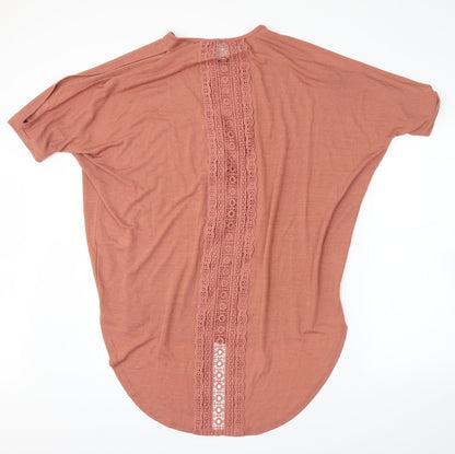 New Look Womens Pink   Tunic Blouse Size M