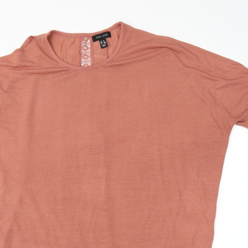 New Look Womens Pink   Tunic Blouse Size M