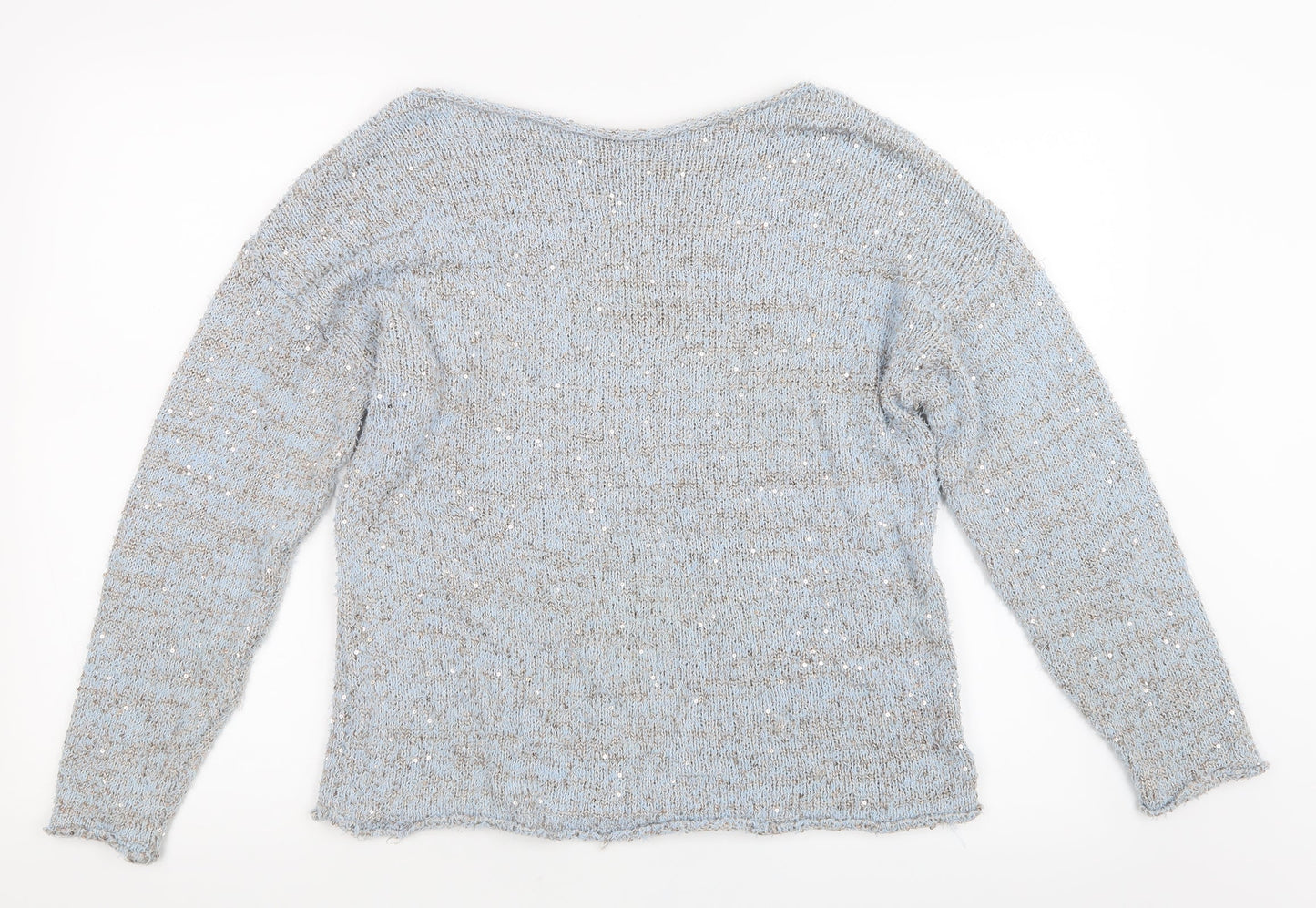 George Womens Blue  Knit Pullover Jumper Size 12