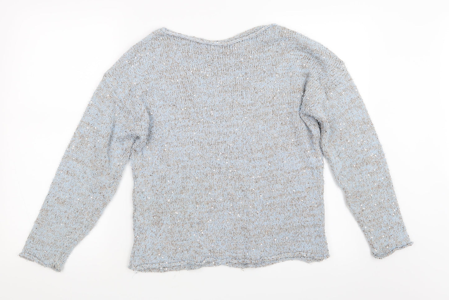 George Womens Blue  Knit Pullover Jumper Size 12