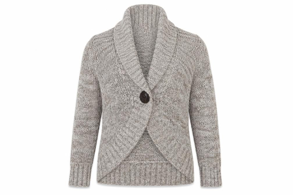 Marks & Spencer Womens Beige  Knit Cardigan Jumper Size 12