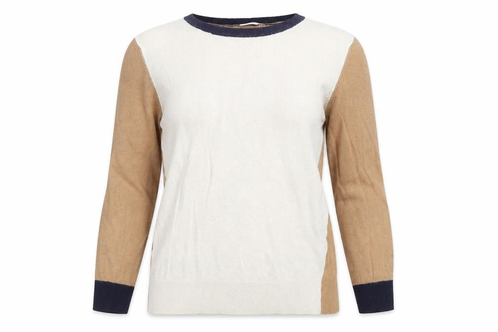 LOFT Womens Beige  Knit Pullover Jumper Size S