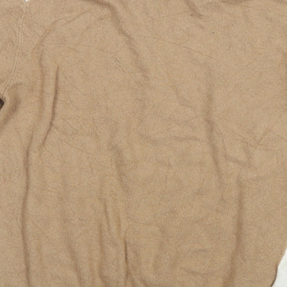 LOFT Womens Beige  Knit Pullover Jumper Size S