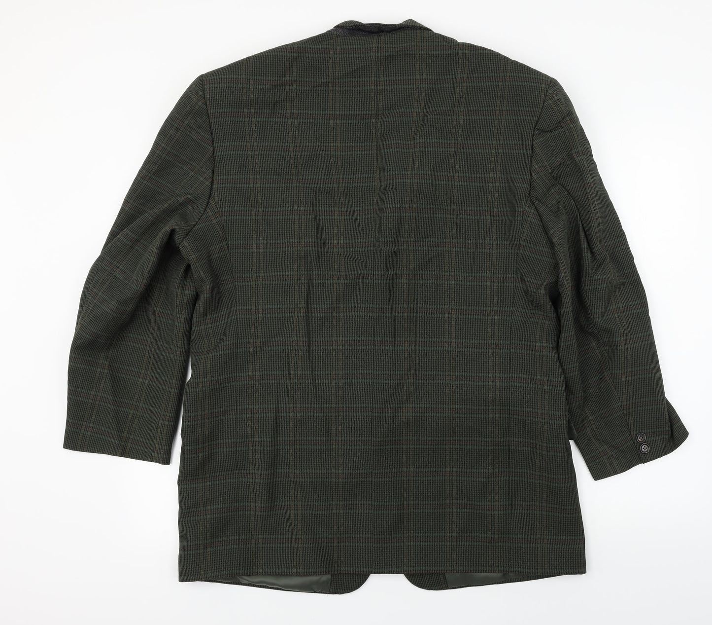 Berkertex  Mens Green Check  Jacket Blazer Size 38