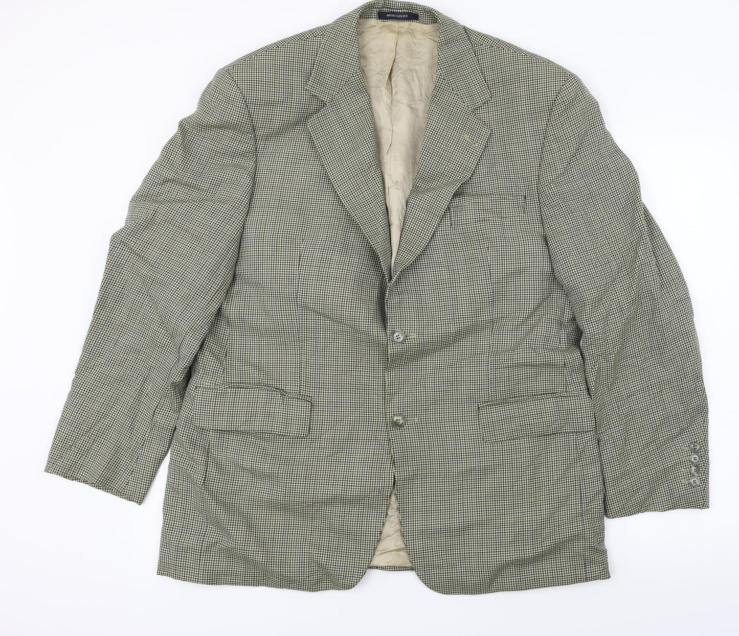 Marks and Spencer  Mens Beige Check  Jacket Blazer Size 42