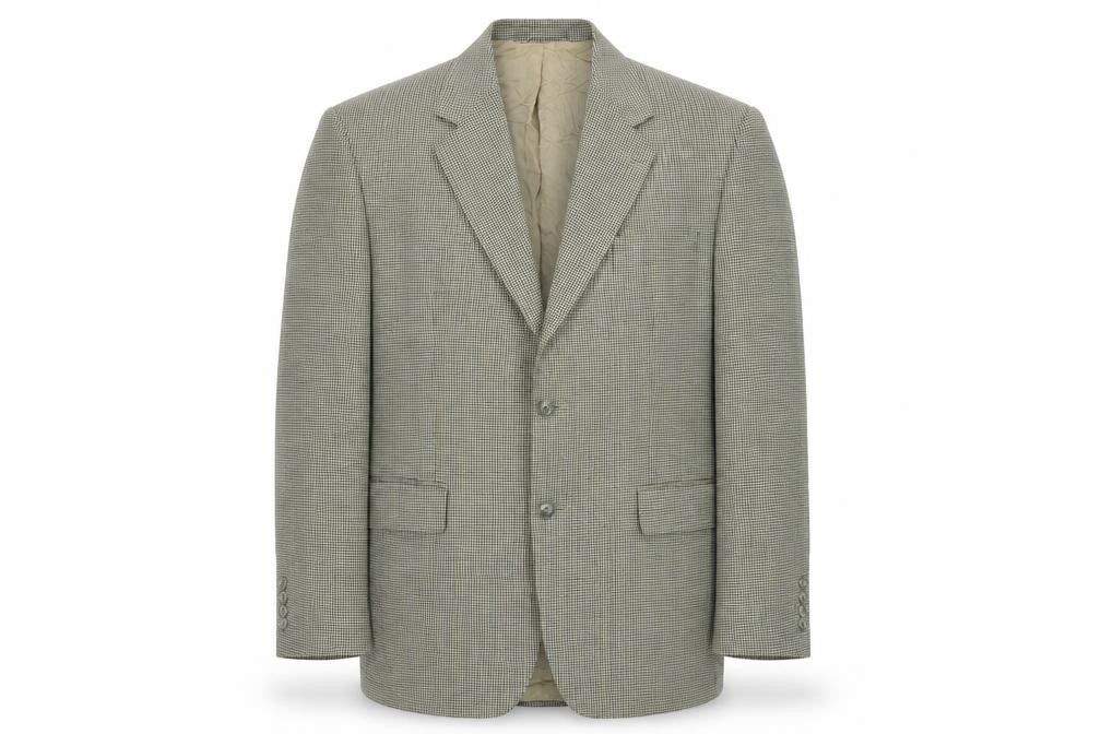 Marks & Spencer  Mens Beige Check  Jacket Blazer Size 42