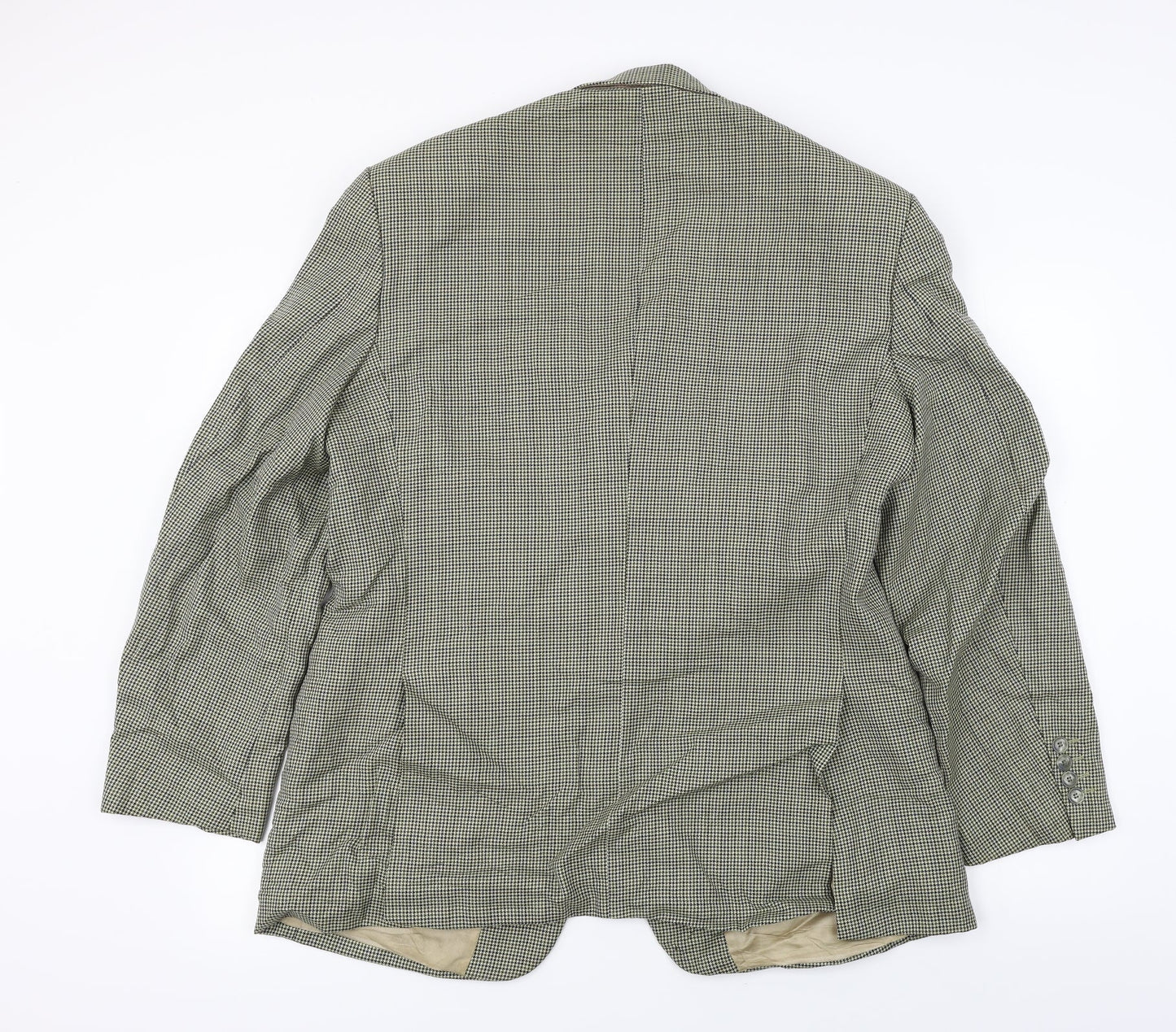 Marks and Spencer  Mens Beige Check  Jacket Blazer Size 42