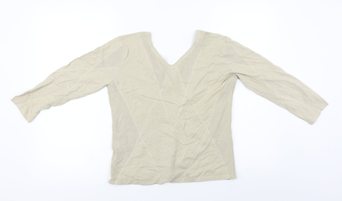 Linea  Womens Beige   Pullover Jumper Size M