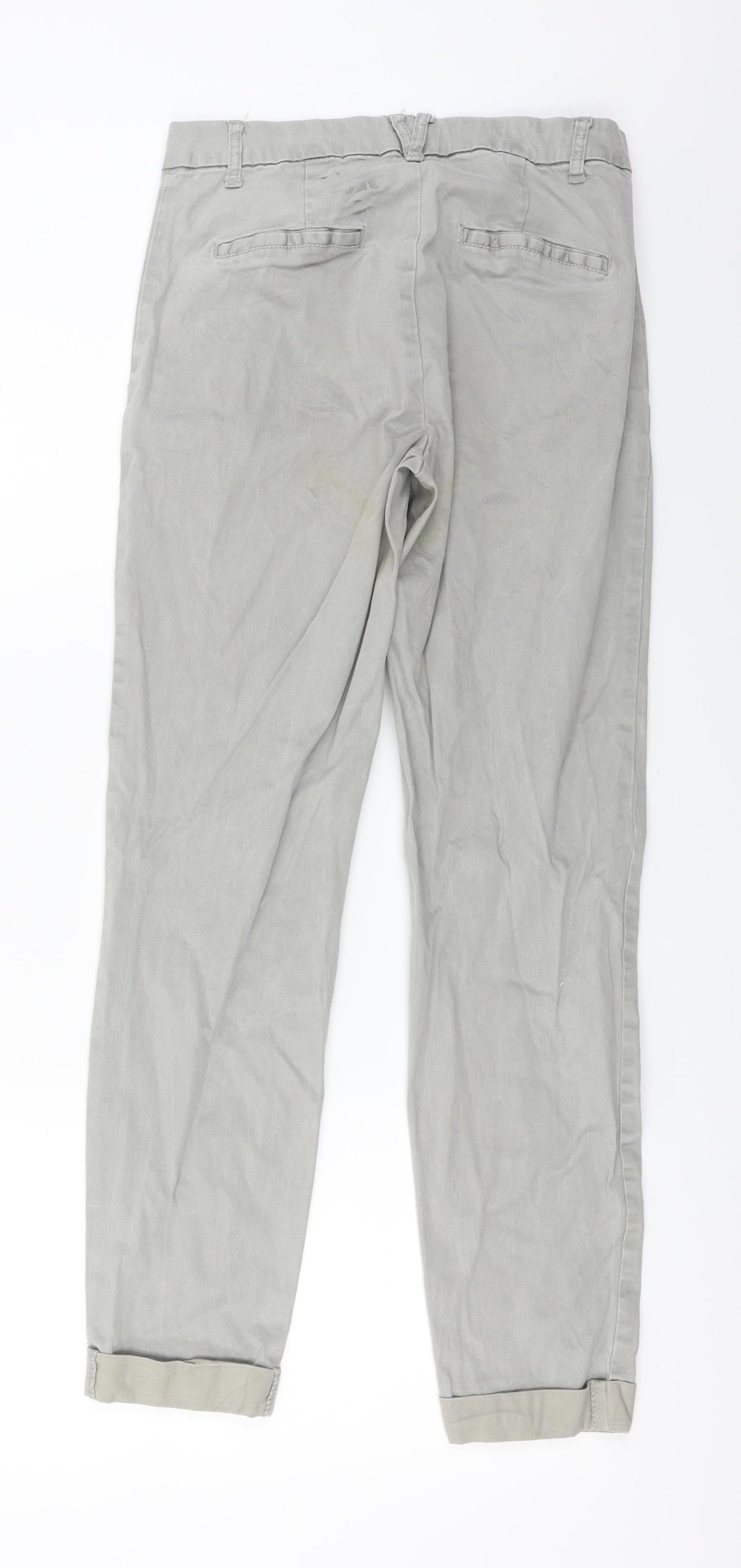 Preworn  Womens Grey   Trousers  Size 28 in L25 in
