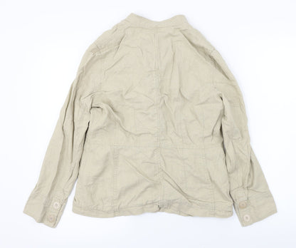 Preloved M&Co Womens Beige   Jacket Coat Size 12 - Back