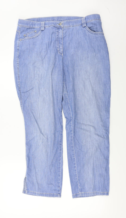 Preworn  Womens Blue   Straight Jeans Size 34 in L26 in