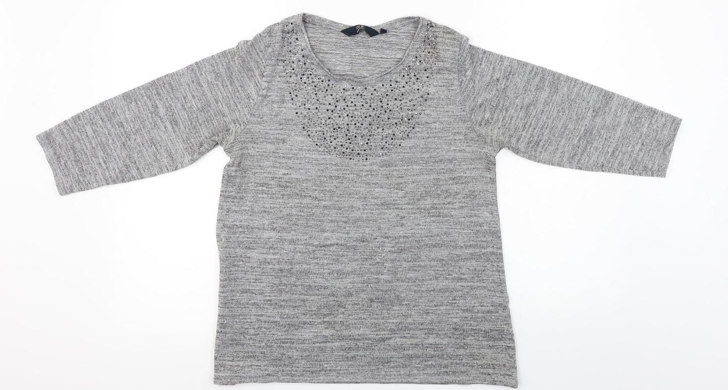 ISLE   Womens Grey   Pullover Jumper Size S