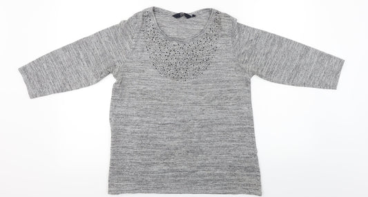 ISLE   Womens Grey   Pullover Jumper Size S