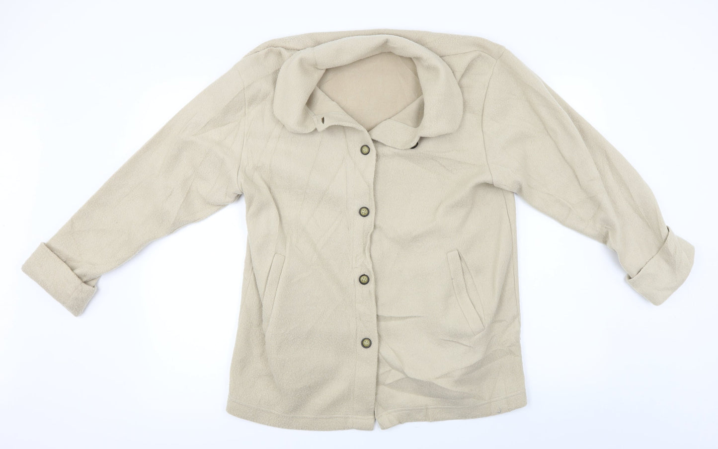 Preworn  Womens Beige   Jacket Coat Size S